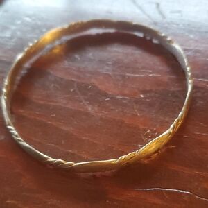 Vintage Sterling Silver 925 Bangle Bracelet Crafted In Mexico